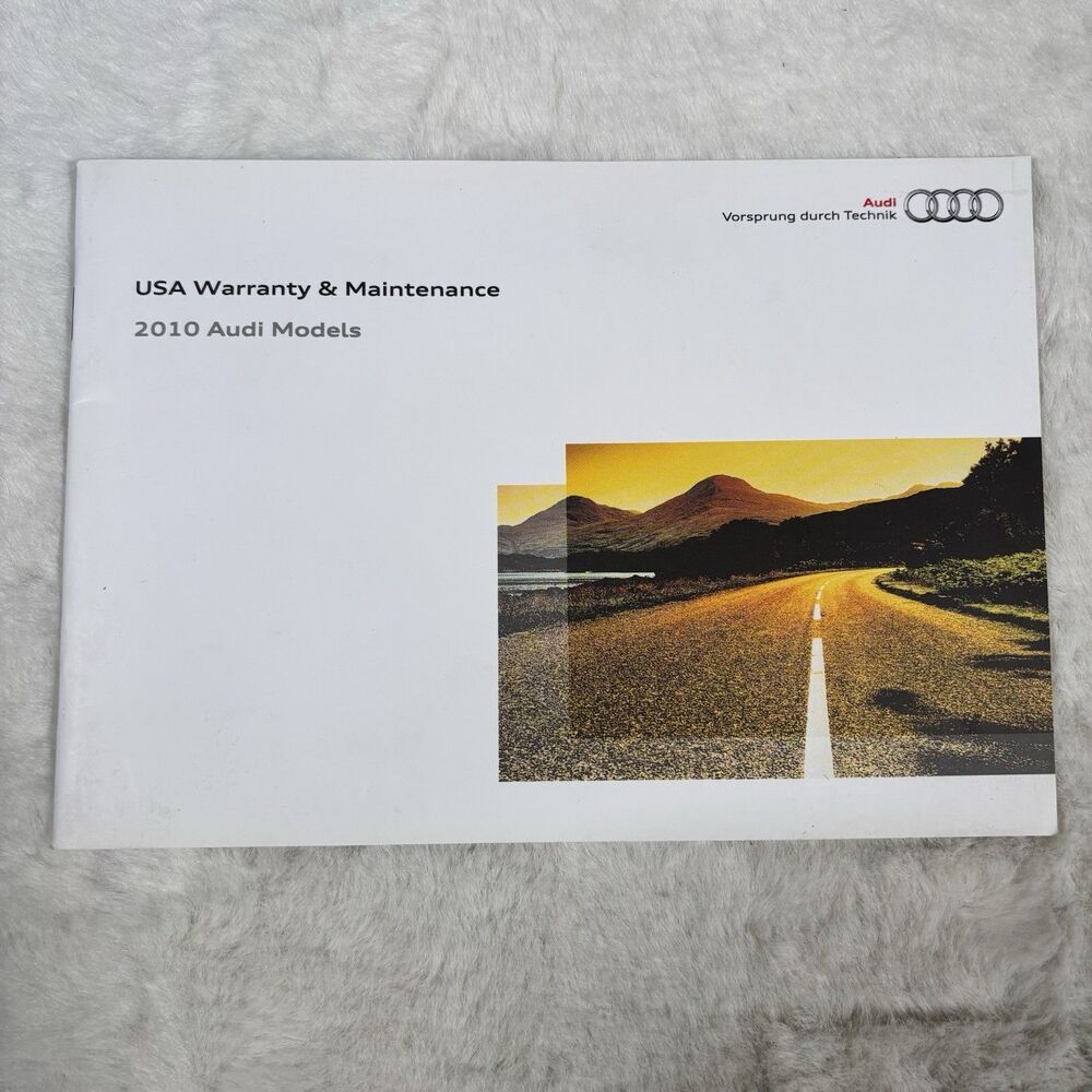 2010 audi models warranty maintenance Manual Booklet Car Auto Automobile Book